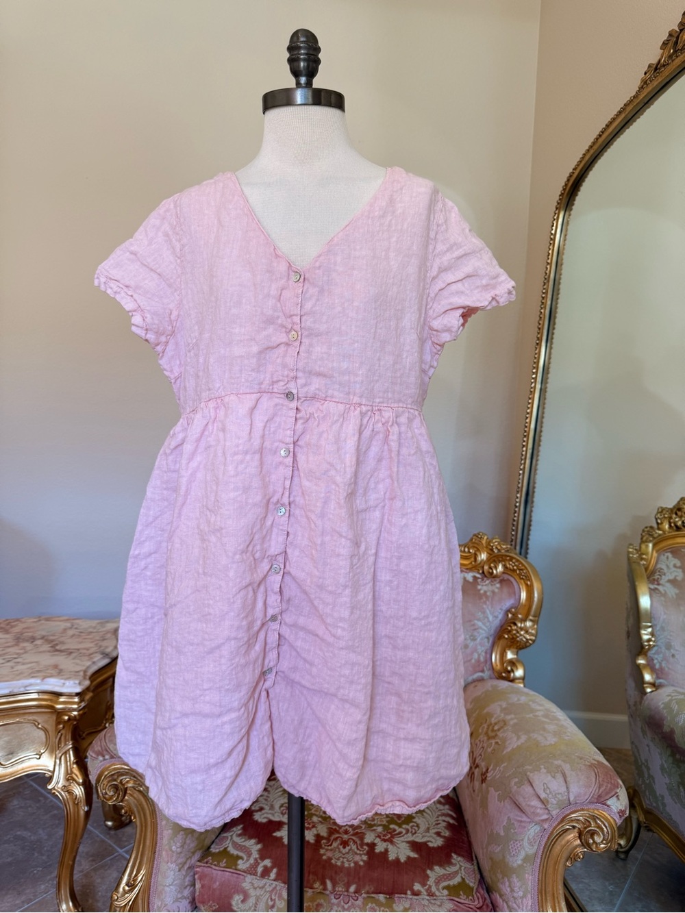 Jillian Harris x PRIV Blush Linen Dress